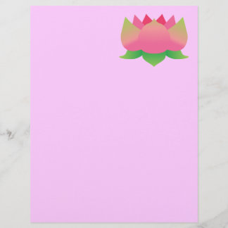 Lámina Flor rosa Lotus
