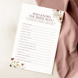 Lámina Flor silvestre acuarela que conoce mejor juego de 