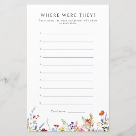 Lámina Flor silvestre colorida donde ellos juegan