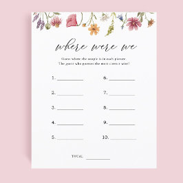 Lámina Flor silvestre donde estábamos los partidos de duc