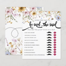 Flor silvestre primavera | Bee Bridal Shower Game