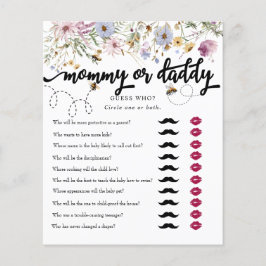 Lámina Flor silvestre primavera | Mamá papá | Bee Shower