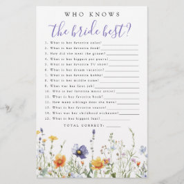 Lámina Flor silvestre que conoce el mejor juego de Fiesta