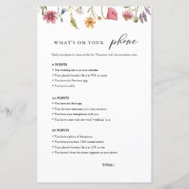 Lámina Flor silvestre ¿Qué hay en tu juego de ducha de no