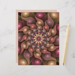 Lámina Flor surrealista brillante modernidad Resumen arte