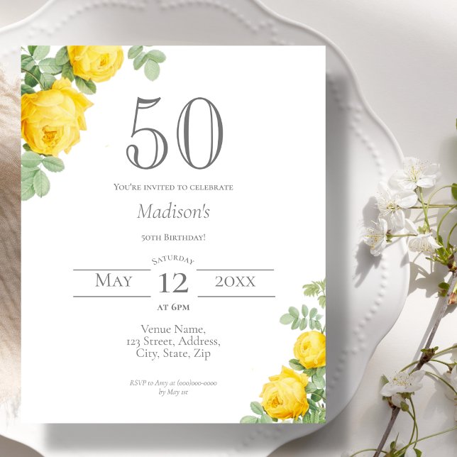 Lámina Flora amarilla | 50.ª invitación al presupuesto po (Subido por el creador)