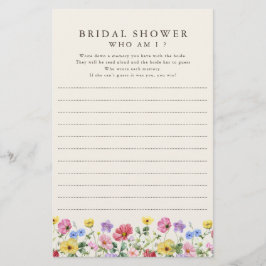 Lámina Flora de Moda Rústica de Flores Silvestres Que Soy