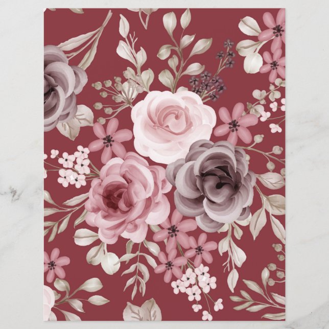 Lámina Floral (Anverso)