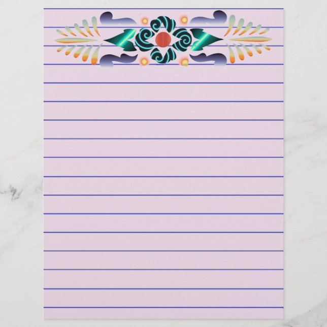 Lámina Floral (Anverso)