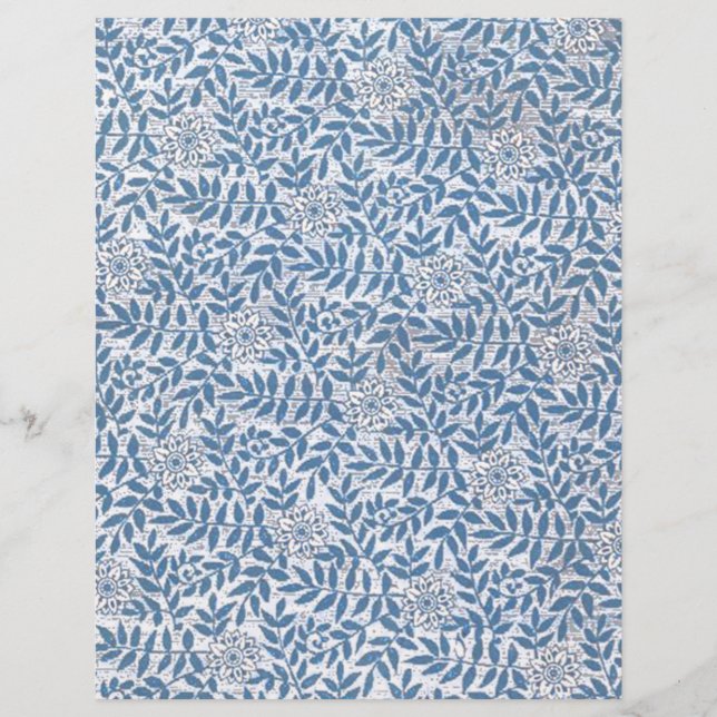 LÁMINA FLORAL AZUL ELEGANTE (Anverso)