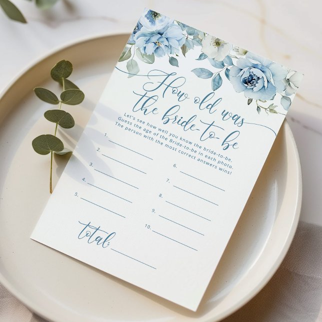 Lámina Floral azul turbio ¿Qué edad tenía la novia para j (Subido por el creador)