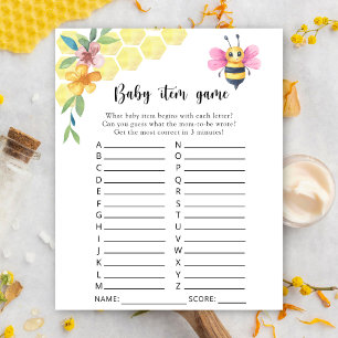 Lámina Floral de abejas - Juego de artículos para bebés.