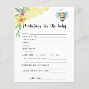 Lámina Floral de abejas - predicciones y consejos para be