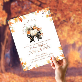 Lámina Floral de Baby Shower de calabaza pequeña de presu