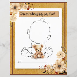 Lámina Floral de boho ruso que beberá parece juego