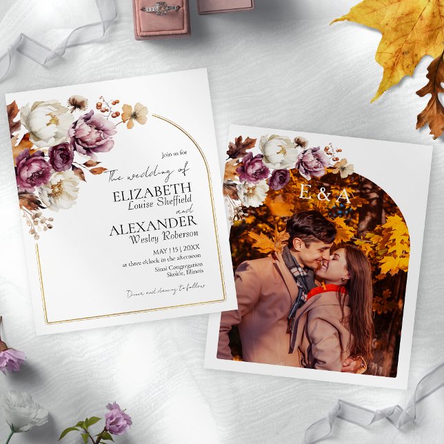 Lámina Floral de Borgoña Presupuestaria | Invitación a la (Subido por el creador)