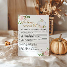 Lámina Floral de calabaza de oro de Rubor Quién conoce me