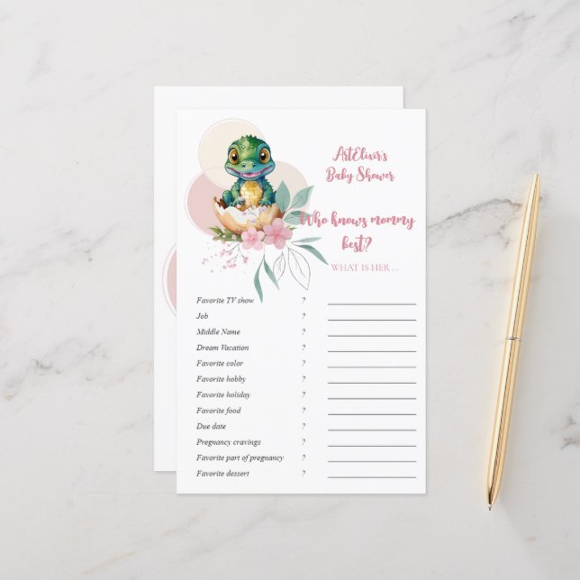 Lámina Floral de hatificación de bebe-lagarto que conoce  (Anverso/Reverso In Situ)