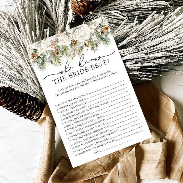 Lámina Floral de invierno que conoce a la novia como el m (Subido por el creador)