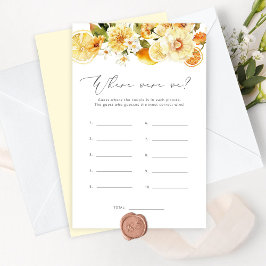 Lámina Floral de limón ¿Dónde estábamos los juegos de duc