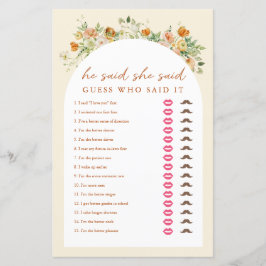 Lámina Floral de primavera dijo que dijo que era un juego