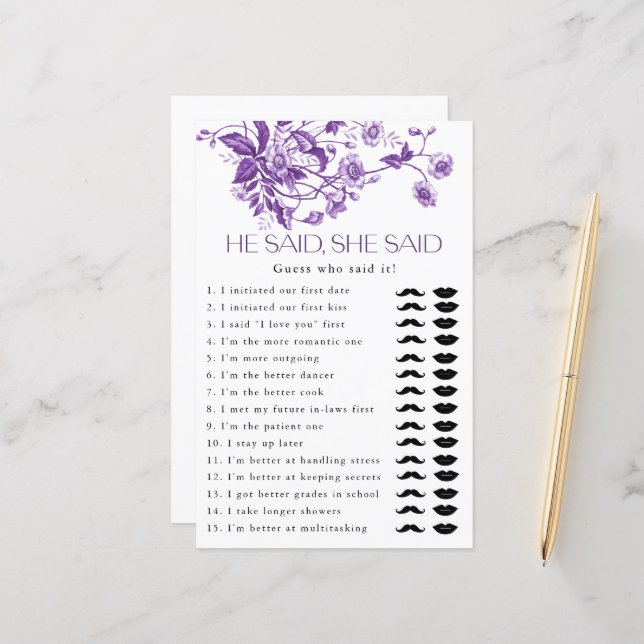 Lámina Floral De Toile Francés Dijo Que Dijo Un Juego De  (Anverso/Reverso In Situ)