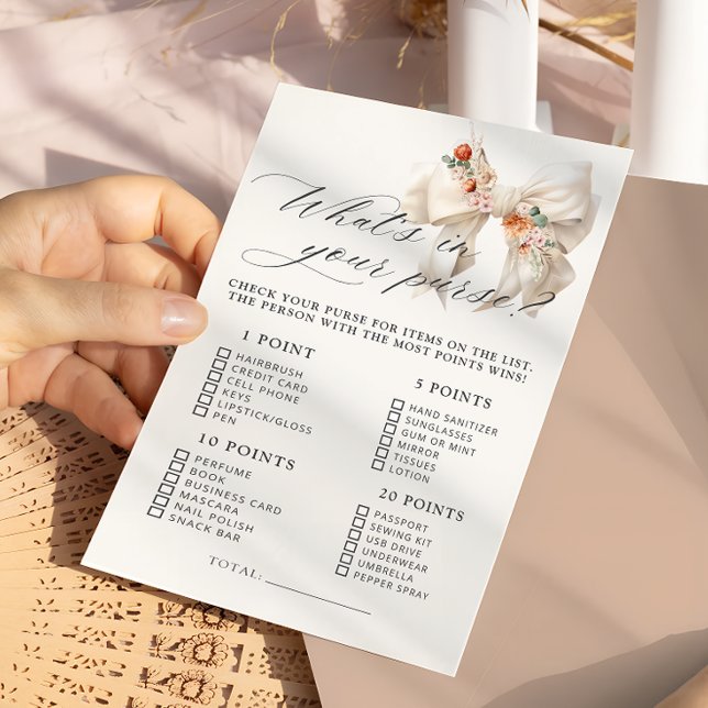 Lámina Floral dobla qué en tu bolso juego de Baby Shower (Subido por el creador)