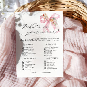 Lámina Floral dobla qué en tu bolso juego de Baby Shower