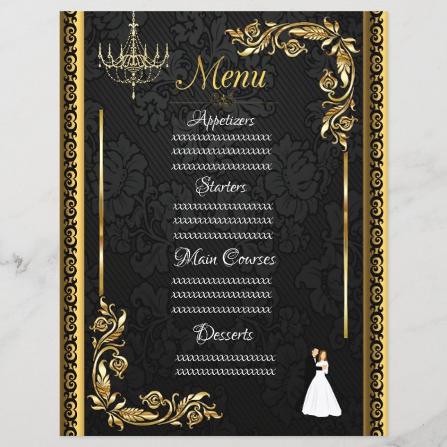 Lámina Floral dorada (Anverso)