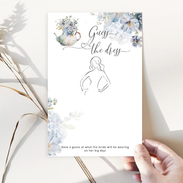 Lámina Floral fiesta de té azul Adivina el juego de ropa  (Subido por el creador)