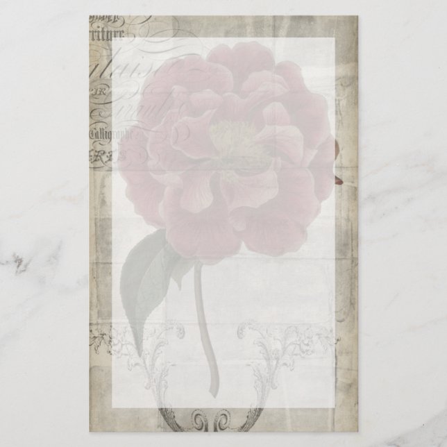 Lámina Floral francesa III (Anverso)