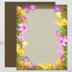 Lámina Floral Garden Olive