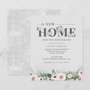 Lámina Floral Hemos movido la Invitación de movimiento de