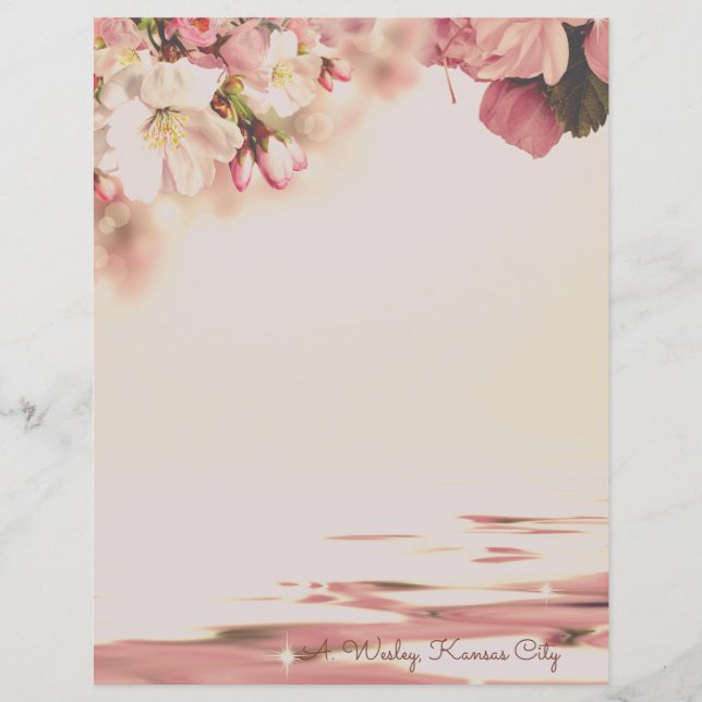 Lámina Floral personalizada (Anverso)