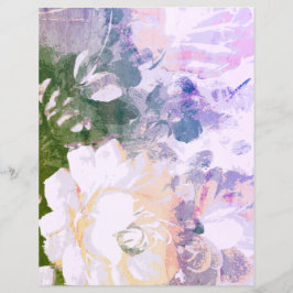 Lámina Floral pintada en falso