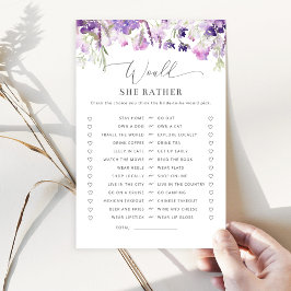 Lámina Floral púrpura de Lilac ¿Prefiere un juego de novi