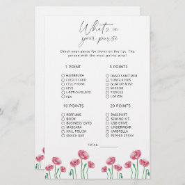 Lámina Floral qué hay en tu juego de bolsos