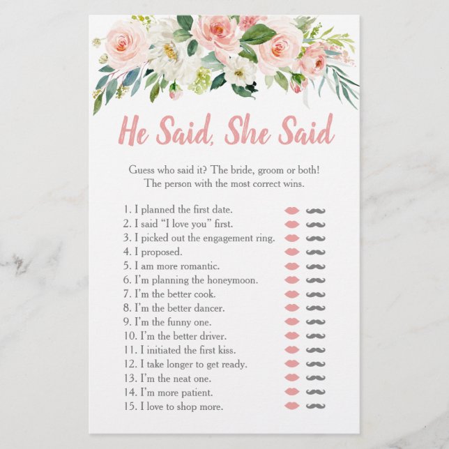 Lámina Floral Rosa De Rubor Dijo Que Dijo Que Era Un Jueg (Anverso)