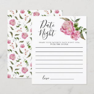 Lámina Floral rosa ducha de novia Ideas nocturnas