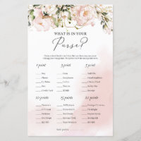 Floral rosa rubia moderna lo que hay en tu cartera