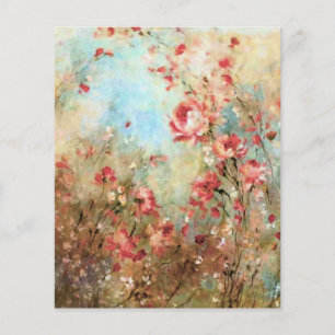 Lámina Floral rosa vintage