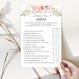 Lámina Floral sobre o bajo juego de ducha de novia