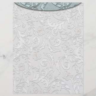 Lámina Floral Teal Vintage