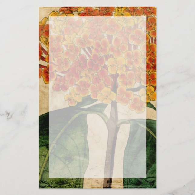Lámina Floral vibrante I (Anverso)