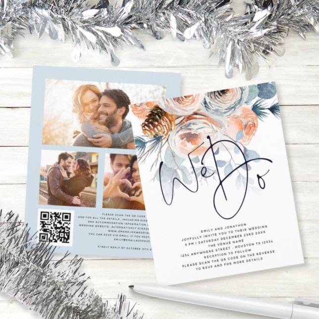 Lámina Florales de PRESUPUESTO Hacemos 3 foto Invitación  (Subido por el creador)