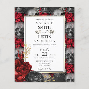 Lámina Florales góticas Bodas en una sola mosca