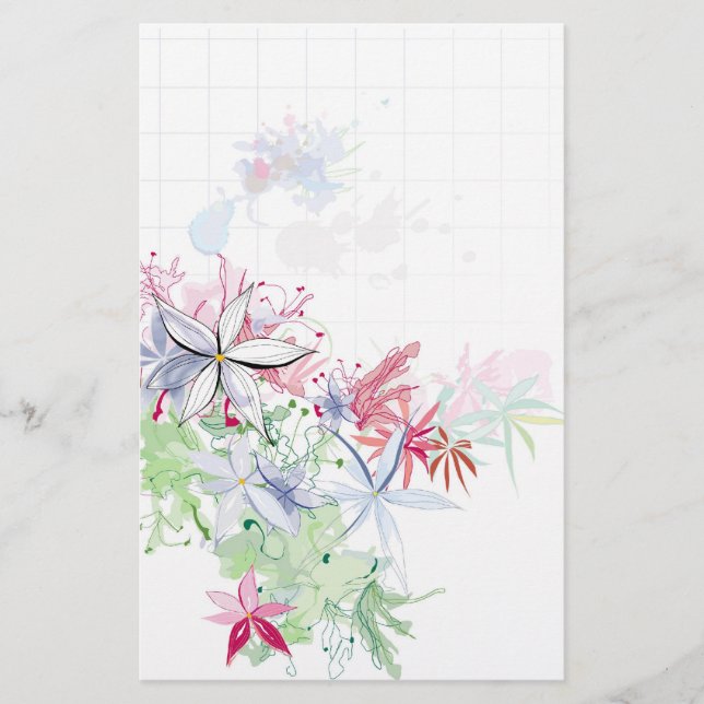 Lámina flores acuáticas (Anverso)