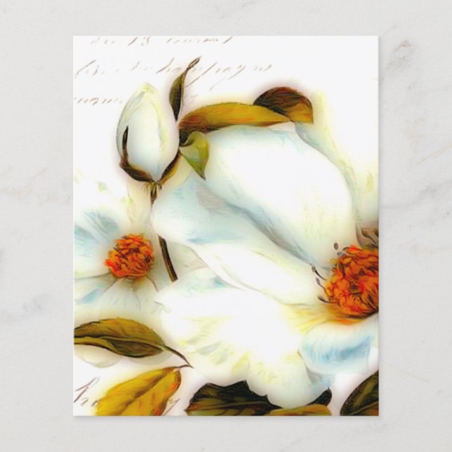 Lámina Flores blancas (Anverso)