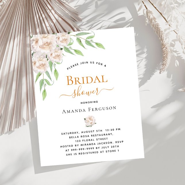 Lámina Flores blancas presupuesto de vegetación Bridal Sh (Subido por el creador)