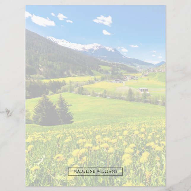 Lámina Flores | Cantón Dandelion de Grisons, Suiza (Anverso)